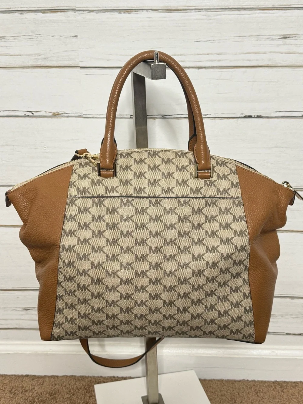 Michael Kors Signature Logo Satchel Crossbody